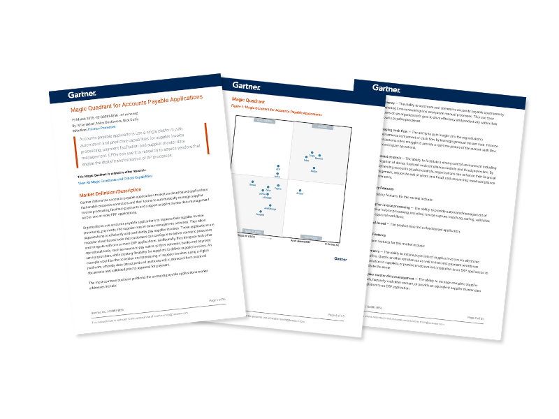 Basware Named a Leader in the 2025 Gartner® Magic Quadrant™ for Accounts Payable Applications