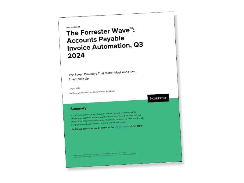 The Forrester Wave: Accounts Payable Invoice Automation, Q3 2024